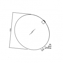 Oglinda rotunda Kolpasan, Maribor, iluminare LED, 100 cm